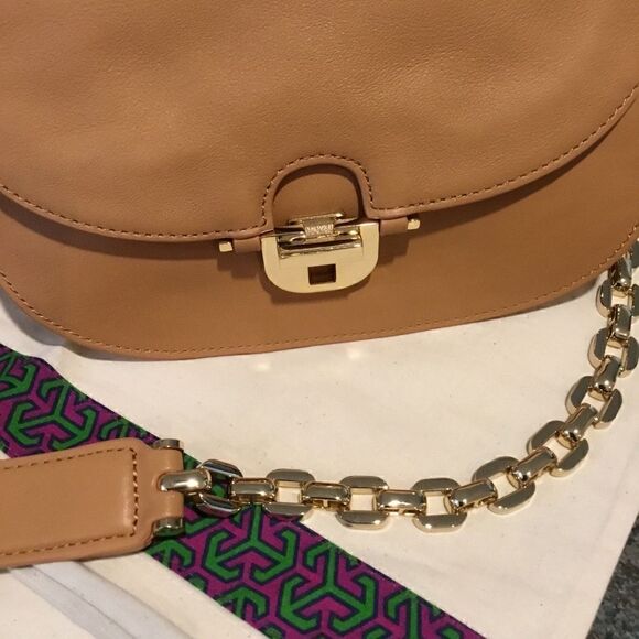 TORY BURCH CROSSBODY BAG TURN-LOCK GOLD CHAIN HARDWARE - Picture 11 of 12